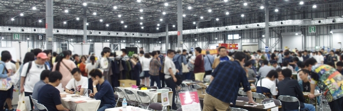 灼熱の外気温に負けるな！会場内は大賑わいのゲームマーケット2019春、1日目が開幕！